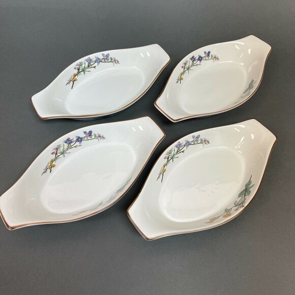 Woodhill Citation Au Gratin Augratin Bakeware Floral 8 1/2" Lot of 4 - Picture 4 of 6